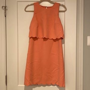 Loft scalloped dress